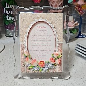💐Sentiments Music Box Frame with Sweet Mother Saying or Replace with Ur Own Pic